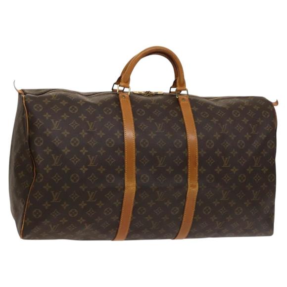 LOUIS VUITTON Monogram Keepall 60 Boston Bag M41422 LV Auth 123341 - Picture 1 of 16